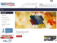 Tablet Screenshot of boatcarpetbuys.com